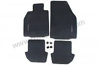 P255493 - Floor mat for Porsche 997 Turbo / 997T2 / 911 Turbo / GT2 RS • 2010 • 997 turbo • Coupe • Manual gearbox, 6 speed