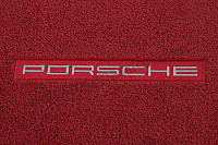 P255495 - 1 juego alfombrillas rojo carrera para Porsche 