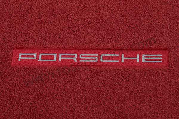 P255495 - Tapete de proteção conjunto vermelho carrera para Porsche 997-2 / 911 Carrera • 2011 • 997 c4s • Targa • Caixa manual 6 velocidades