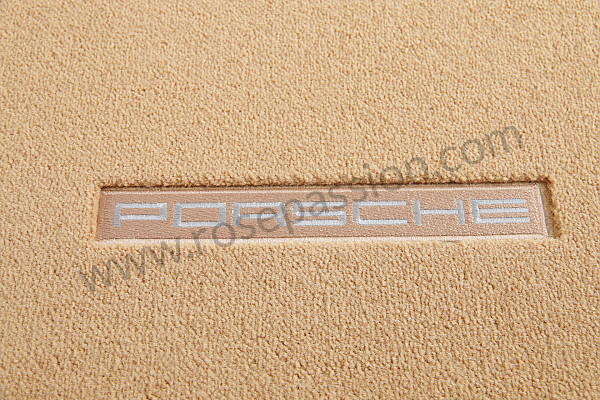 P255498 - Vloermat met porsche-inscriptie en vloerbevestiging (per 4) voor Porsche 997 Turbo / 997T2 / 911 Turbo / GT2 RS • 2010 • 997 turbo • Cabrio • Bak pdk