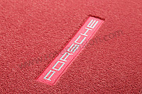 P127645 - Tapis de protection jeu rouge carrera pour Porsche 