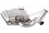 P144365 - Main exhaust muffler for Porsche 997-2 / 911 Carrera • 2012 • 997 black edition • Cabrio • Pdk gearbox