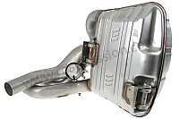 P144368 - Main exhaust muffler for Porsche 997-2 / 911 Carrera • 2012 • 997 c2 • Cabrio • Pdk gearbox