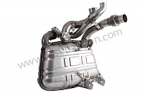 P136172 - Main exhaust muffler for Porsche 997-1 / 911 Carrera • 2007 • 997 c4 • Targa • Automatic gearbox