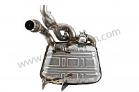P136173 - Main exhaust muffler for Porsche 997-1 / 911 Carrera • 2008 • 997 c4 • Targa • Automatic gearbox