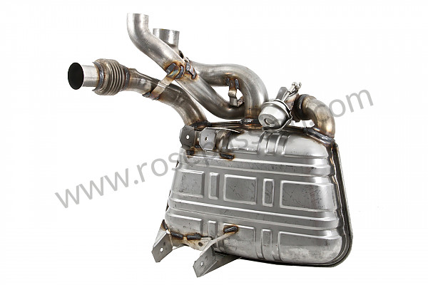 P136173 - Main exhaust muffler for Porsche 997-1 / 911 Carrera • 2008 • 997 c4 • Targa • Automatic gearbox