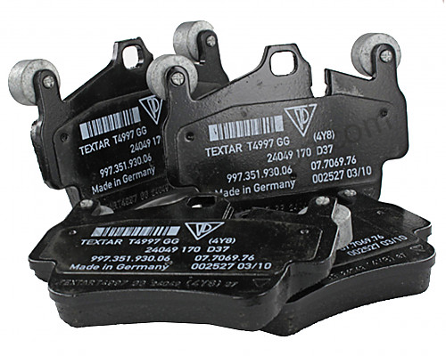 P109537 - Set of brake pads for Porsche Boxster / 987-2 • 2012 • Boxster s 3.4 black edition • Cabrio • Pdk gearbox