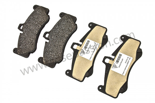 P122829 - Set of brake pads for Porsche 997-1 / 911 Carrera • 2006 • 997 c4 • Cabrio • Automatic gearbox