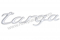 P123367 - Logo targa lacquered satin alu for Porsche 997-2 / 911 Carrera • 2011 • 997 c4 • Cabrio • Pdk gearbox