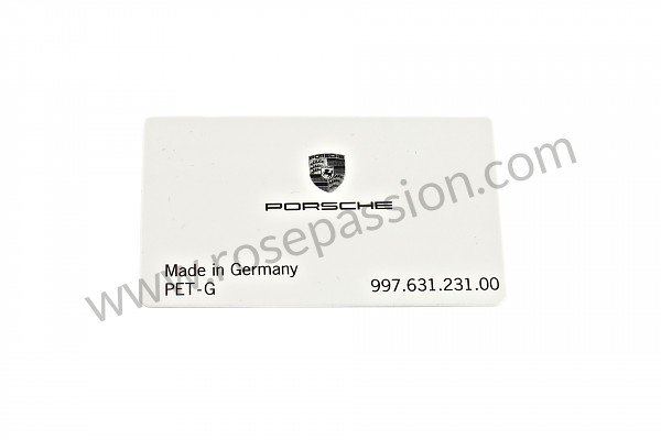 P102127 - Cartao para Porsche 997-1 / 911 Carrera • 2005 • 997 c2 • Cabrio • Caixa manual 6 velocidades