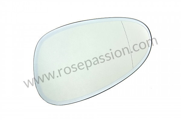 P128176 - Mirror glass for Porsche Boxster / 987 • 2008 • Boxster s 3.4 • Cabrio • Manual gearbox, 6 speed