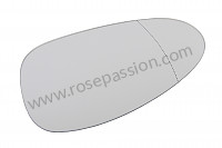 P133121 - Glas spiegel met klemmen voor Porsche Boxster / 987-2 • 2011 • Boxster s 3.4 • Cabrio • Bak pdk