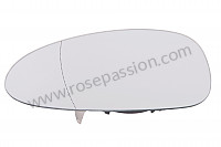 P133121 - Glas spiegel met klemmen voor Porsche Boxster / 987-2 • 2011 • Boxster s 3.4 • Cabrio • Bak pdk