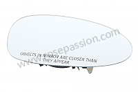 P94080 - Cristal de espejo para Porsche 997-2 / 911 Carrera • 2012 • 997 c4s • Cabrio • Caja pdk