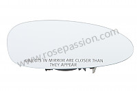 P94080 - Mirror glass for Porsche 997-2 / 911 Carrera • 2012 • 997 c2 • Coupe • Manual gearbox, 6 speed