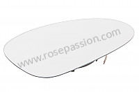 P133120 - Cristal de espejo para Porsche 997-2 / 911 Carrera • 2012 • 997 c4s • Cabrio • Caja pdk