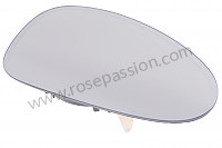 P136988 - Glas spiegel met klemmen voor Porsche Boxster / 987-2 • 2011 • Boxster spyder 3.4 • Cabrio • Bak pdk