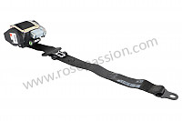P141530 - Three-point safety belt black for Porsche 996 / 911 Carrera • 2002 • 996 carrera 4 • Cabrio • Automatic gearbox