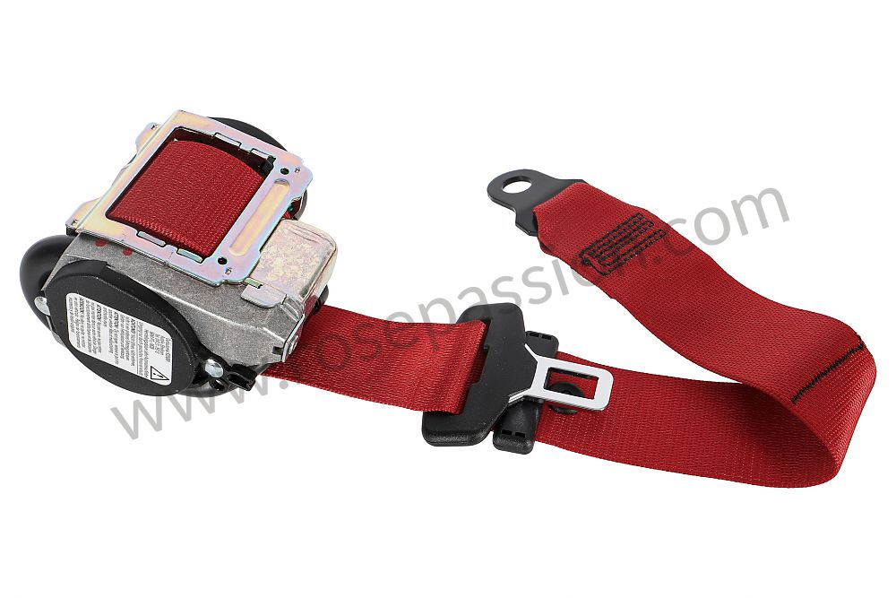 P141539 99780303411N13 Ceinture de securite rouge indien rouge indien N13 DROIT OPTION CEINTURES DE SECURITE COULEUR ROUGE INDIEN Code option IXSX pour Porsche 997 1 911 Carrera 2008 997 c2 Cabrio Boi...