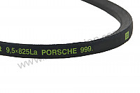 P222404 - Correa trapezoid. estrecha para Porsche 356B T6 • 1963 • 1600 super 90 (616 / 7 t6) • Coupe reutter b t6 • Caja manual de 4 velocidades