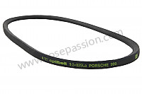 P222404 - Narrow v-belt for Porsche 356a • 1959 • 1600 carrera gt (692 / 3) • Coupe a t2 • Manual gearbox, 4 speed