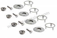 P70005 - Floormat snap fastener set  for Porsche 356B T6 • 1962 • 1600 s (616 / 12 t6) • Coupe reutter b t6 • Manual gearbox, 4 speed