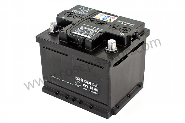 P144852 - Battery for Porsche 356B T6 • 1963 • 1600 s (616 / 12 t6) • Coupe reutter b t6 • Manual gearbox, 4 speed
