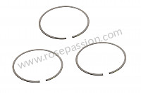 P138612 - Set of piston rings for Porsche Boxster / 987-2 • 2009 • Boxster s 3.4 • Cabrio • Manual gearbox, 6 speed