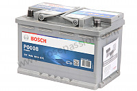 P70117 - Battery 12v 74 ah 680 a for Porsche Cayenne / 957 / 9PA1 • 2009 • Turbo s • Automatic gearbox