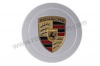 P251109 - Hub cap crest coloured for Porsche 964 / 911 Carrera 2/4 • 1993 • 964 carrera 4 • Targa • Manual gearbox, 5 speed