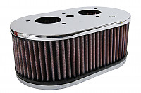 P554524 - AIR FILTER KN 356 SC + SUPER 90 + 912 FOR SOLEX 40PII-4 CARBURETTOR for Porsche 356B T6 • 1962 • 1600 super 90 (616 / 7 t6) • Karmann hardtop coupe b t6 • Manual gearbox, 4 speed