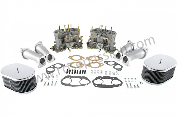 P554673 - WEBER CARBURETTOR KIT TO REPLACE ZENITH 32NDIX, COMPLETE WITH INTAKE MANIFOLDS for Porsche 356B T5 • 1961 • 1600 super 90 (616 / 7 t5) • Karmann hardtop coupe b t5 • Manual gearbox, 4 speed