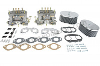 P554674 - WEBER CARBURETOR KIT TO REPLACE SOLEX 40PII, COMPLETE WITH INTAKE ADAPTERS for Porsche 356a • 1955 • 1600 s (616 / 2) • Cabrio a t1 • Manual gearbox, 4 speed