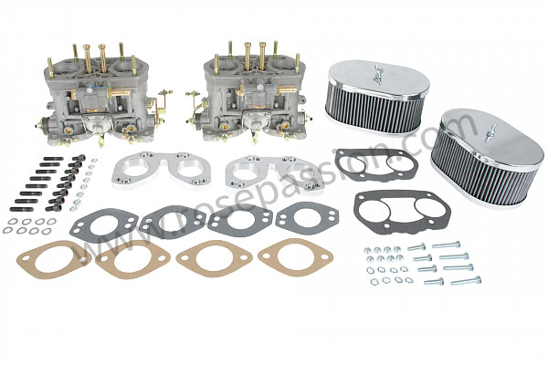 P554674 - WEBER CARBURETOR KIT TO REPLACE SOLEX 40PII, COMPLETE WITH INTAKE ADAPTERS for Porsche 356B T5 • 1961 • 1600 s (616 / 2 t5) • Roadster b t5 • Manual gearbox, 4 speed