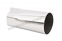 P98280 - Chrome plated exhaust pipe 356 b / c for Porsche 356C • 1964 • 1600 c (616 / 15) • Coupe reutter c • Manual gearbox, 4 speed