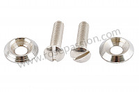 P554636 - KIT OF THREADED FASTENINGS FOR GEARBOX CONTROL TUNNEL COVER 356BC for Porsche 356B T5 • 1961 • 1600 super 90 (616 / 7 t5) • Roadster b t5 • Manual gearbox, 4 speed