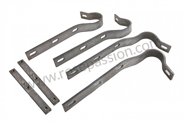 P244050 - Complete set of rear bumper supports  for Porsche 356a • 1955 • 1500 carrera gs (547 / 1) • Speedster a t1 • Manual gearbox, 4 speed