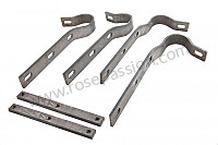 P244050 - Complete set of rear bumper supports  for Porsche 356a • 1955 • 1300 s (589 / 2) • Speedster a t1 • Manual gearbox, 4 speed