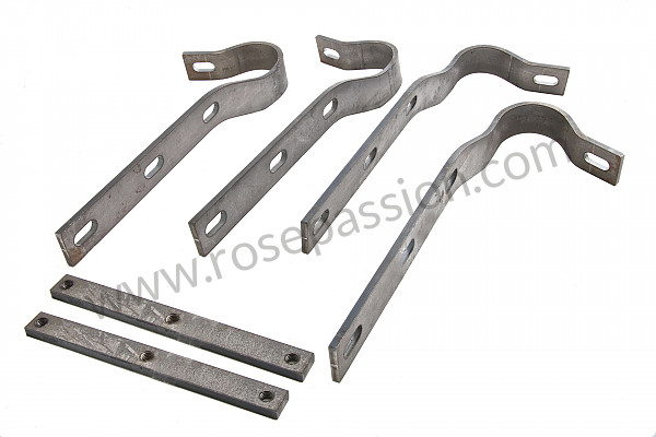 P244050 - Complete set of rear bumper supports  for Porsche 356a • 1956 • 1300 s (589 / 2) • Coupe a t1 • Manual gearbox, 4 speed