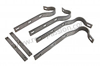 P244050 - Complete set of rear bumper supports  for Porsche 356a • 1955 • 1500 carrera gs (547 / 1) • Coupe a t1 • Manual gearbox, 4 speed