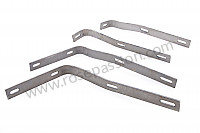P98278 - Complete set of rear bumper supports  for Porsche 356B T5 • 1961 • 1600 (616 / 1 t5) • Cabrio b t5 • Manual gearbox, 4 speed