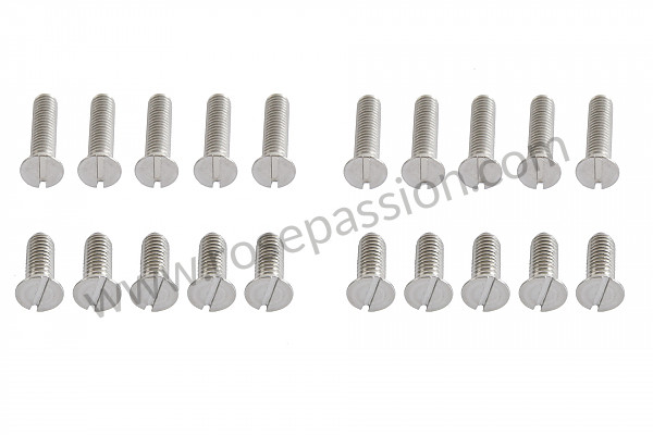 P155722 - Threaded fastening kit for seat rail for Porsche 356 pré-a • 1955 • 1300 s (589 / 2) • Cabrio pré a • Manual gearbox, 4 speed