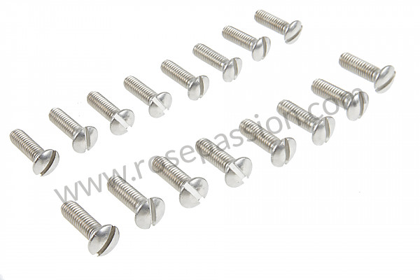 P554728 - SET OF 16 STAINLESS STEEL SCREWS FOR SEAT BACK TILT MECHANISM for Porsche 356a • 1956 • 1600 s (616 / 2) • Coupe a t1 • Manual gearbox, 4 speed