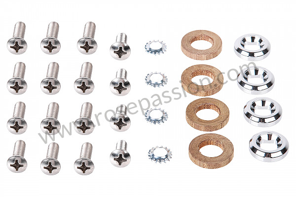 P555904 - COMPLETE SET OF SCREWS FOR SEAT BACK TILT SYSTEM  for Porsche 356B T5 • 1959 • 1600 s (616 / 2 t5) • Cabrio b t5 • Manual gearbox, 4 speed