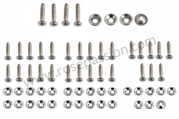 P247873 - Threaded fastening kit for door panel 356 for 2 doors for Porsche 356 pré-a • 1954 • 1500 s (528) • Coupe pré a • Manual gearbox, 4 speed