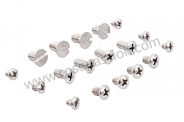 P155721 - Set of screws for windscreen frame 356 convertible d'and roadster for Porsche 356B T6 • 1962 • 1600 s (616 / 12 t6) • Roadster b t6 • Manual gearbox, 4 speed
