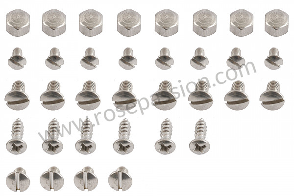 P554637 - THREADED FASTENING KIT FOR FIXING REAR QUARTER-LIGHT 356 COUPE for Porsche 356B T6 • 1963 • 1600 (616 / 1 t6) • Coupe reutter b t6 • Manual gearbox, 4 speed