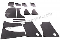 P222440 - Engine soundproofing kit for Porsche 356B T6 • 1963 • 1600 super 90 (616 / 7 t6) • Coupe reutter b t6 • Manual gearbox, 4 speed