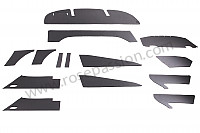 P222440 - Kit de revestimento de insonorização do motor para Porsche 356B T6 • 1962 • 1600 (616 / 1 t6) • Coupe karmann b t6 • Caixa manual 4 velocidades