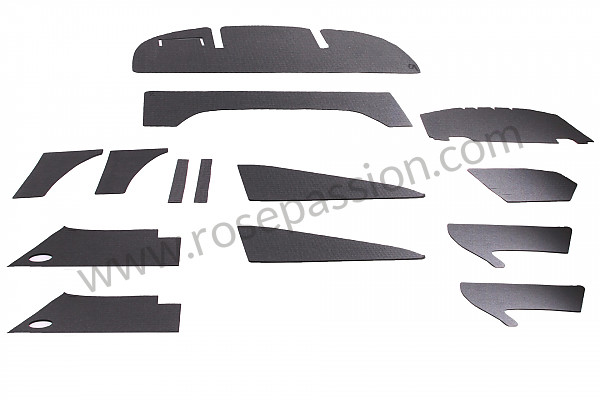 P222440 - Kit de revestimento de insonorização do motor para Porsche 356B T6 • 1961 • 1600 super 90 (616 / 7 t6) • Coupe reutter b t6 • Caixa manual 4 velocidades